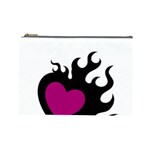 Heartflame Cosmetic Bag (Large) 