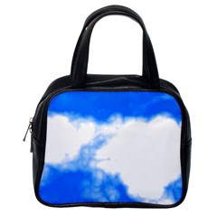 Blue Cloud Classic Handbags (one Side) by TRENDYcouture