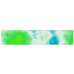 Turquoise And Green Clouds Flano Scarf (Small)