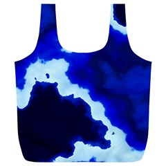 Blues Full Print Recycle Bags (l)  by TRENDYcouture