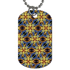 Vibrant Medieval Check Dog Tag (One Side)