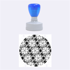 Vibrant Medieval Check Rubber Round Stamps (Medium)