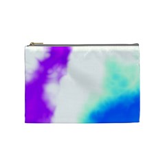 Pink White And Blue Sky Cosmetic Bag (medium)  by TRENDYcouture