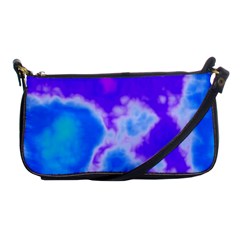 Purple And Blue Clouds Shoulder Clutch Bags by TRENDYcouture