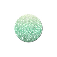 Green Ombre Feather Pattern, White, Golf Ball Marker (4 Pack) by Zandiepants