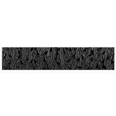 Grey Ombre Feather Pattern, Black, Flano Scarf (small) by Zandiepants