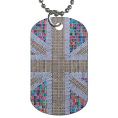 Multicoloured Union Jack Dog Tag (one Side) by cocksoupart