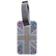 Multicoloured Union Jack Luggage Tags (two Sides) by cocksoupart