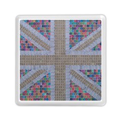 Multicoloured Union Jack Memory Card Reader (square)  by cocksoupart