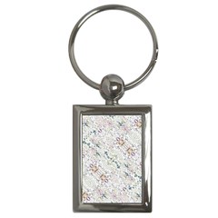 Oriental Floral Ornate Key Chains (rectangle)  by dflcprints