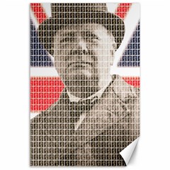 Winston Churchill Canvas 24  X 36  by cocksoupart