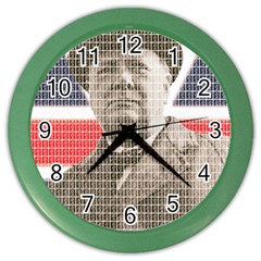 Winston Churchill Color Wall Clocks