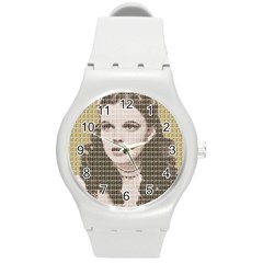 Over The Rainbow - Gold Round Plastic Sport Watch (m) by cocksoupart