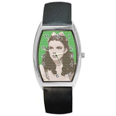 Over The Rainbow - Green Barrel Style Metal Watch