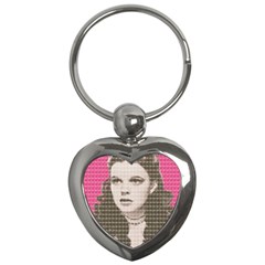 Over The Rainbow - Pink Key Chains (heart)  by cocksoupart