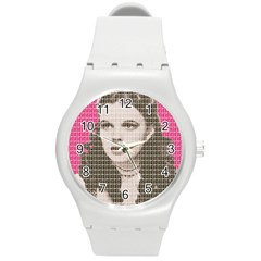 Over The Rainbow - Pink Round Plastic Sport Watch (m) by cocksoupart