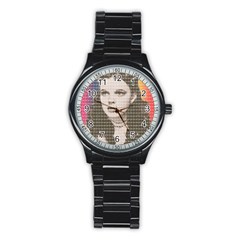 Over The Rainbow Stainless Steel Round Watch by cocksoupart