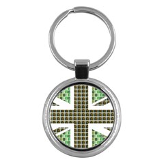 Green Flag Key Chains (round)  by cocksoupart