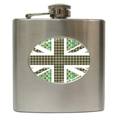 Green Flag Hip Flask (6 Oz) by cocksoupart