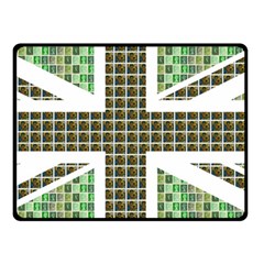 Green Flag Double Sided Fleece Blanket (small)  by cocksoupart