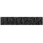 Grey Ombre feather pattern, black, Flano Scarf (Large) Back