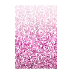 Pink Ombre Feather Pattern, White, Shower Curtain 48  X 72  (small) by Zandiepants