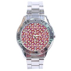 Boho Check Stainless Steel Analogue Watch by dflcprints