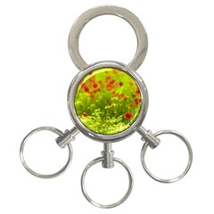 Poppy I 3-ring Key Chains by colorfulartwork