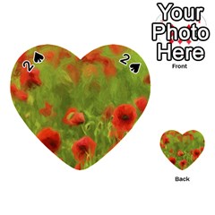 Poppy Ii - Wonderful Summer Feelings Playing Cards 54 (heart)  by colorfulartwork