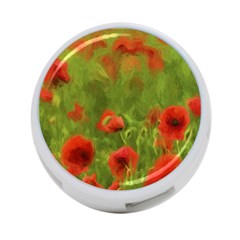 Poppy Ii - Wonderful Summer Feelings 4-port Usb Hub (two Sides)  by colorfulartwork