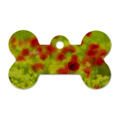 Poppy Iii Dog Tag Bone (one Side) by colorfulartwork