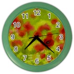 Poppy III Color Wall Clocks Front