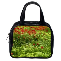 Poppy V Classic Handbags (one Side) by colorfulartwork