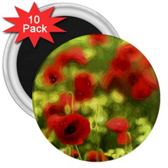 Poppy Vi 3  Magnets (10 Pack)  by colorfulartwork