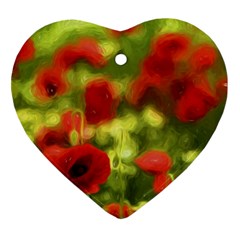 Poppy Vi Heart Ornament (2 Sides)