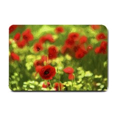 Poppy Vi Small Doormat  by colorfulartwork