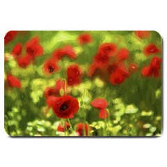 Poppy Vi Large Doormat  by colorfulartwork