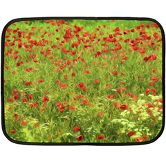 Poppy Vii Double Sided Fleece Blanket (mini)  by colorfulartwork