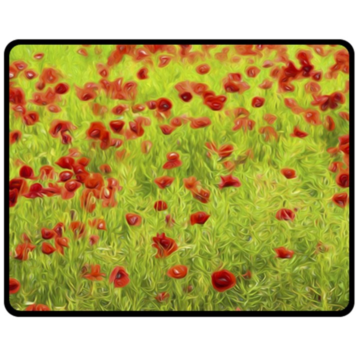 Poppy VIII Fleece Blanket (Medium) 