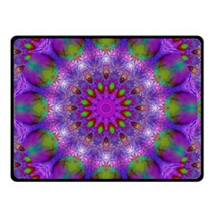 Rainbow At Dusk, Abstract Star Of Light Double Sided Fleece Blanket (small)  by DianeClancy