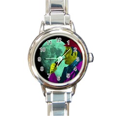 Sherlock Holmes Round Italian Charm Watch