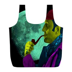 Sherlock Holmes Full Print Recycle Bags (l)  by icarusismartdesigns