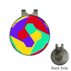 Colorful Misc Shapes                                                  			golf Ball Marker Hat Clip by LalyLauraFLM