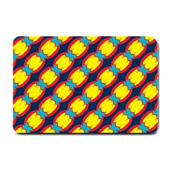 Blue X Chains                                                     			small Doormat by LalyLauraFLM