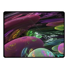 Creation Of The Rainbow Galaxy, Abstract Double Sided Fleece Blanket (small)  by DianeClancy