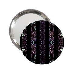 Oriental Floral Stripes 2 25  Handbag Mirrors by dflcprints