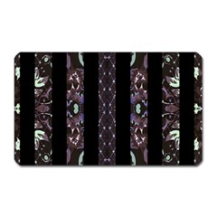 Oriental Floral Stripes Magnet (rectangular) by dflcprints