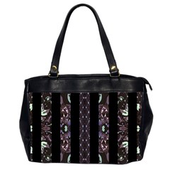 Oriental Floral Stripes Office Handbags (2 Sides)  by dflcprints