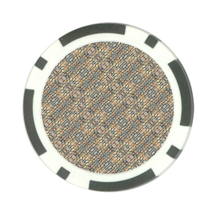 Cobblestone Geometric Texture Poker Chip Card Guards