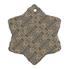 Cobblestone Geometric Texture Ornament (snowflake) 